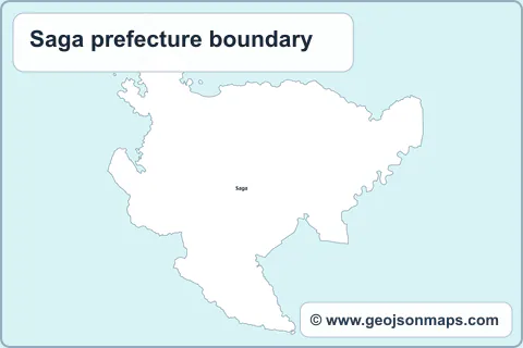 Preview of Saga prefecture boundary map
