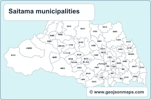 Preview of Saitama municipalities map