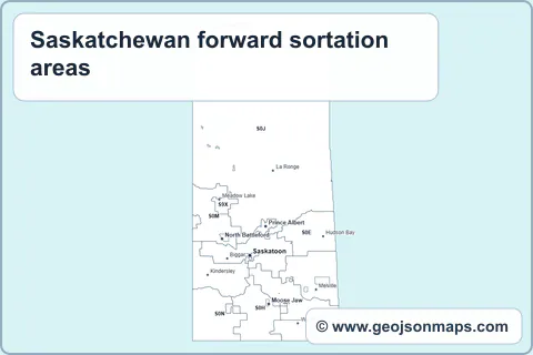 Preview of Saskatchewan forward sortation areas map