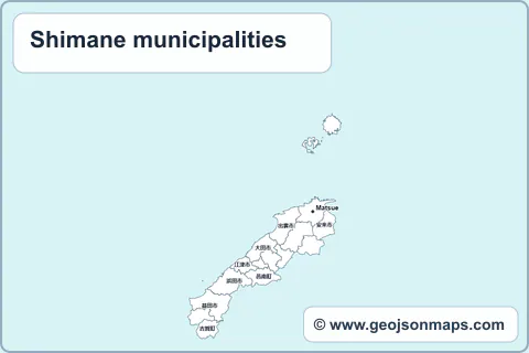 Preview of Shimane municipalities map