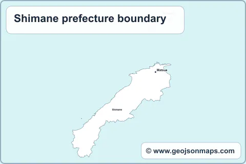 Preview of Shimane prefecture boundary map
