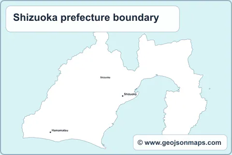 Preview of Shizuoka prefecture boundary map