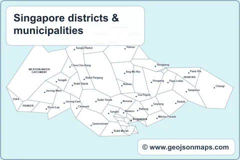 Preview of Singapore districts & municipalities map