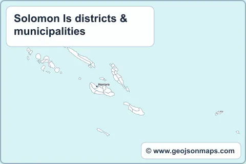 Preview of Solomon Is districts & municipalities map
