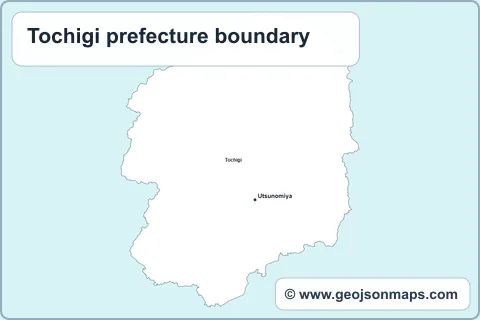 Preview of Tochigi prefecture boundary map