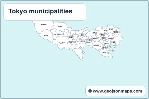 Preview of Tokyo municipalities map