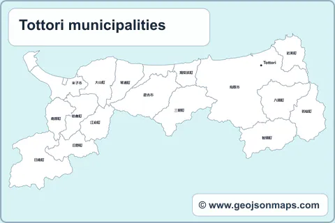 Preview of Tottori municipalities map