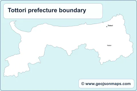 Preview of Tottori prefecture boundary map