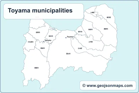 Preview of Toyama municipalities map