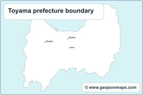Preview of Toyama prefecture boundary map