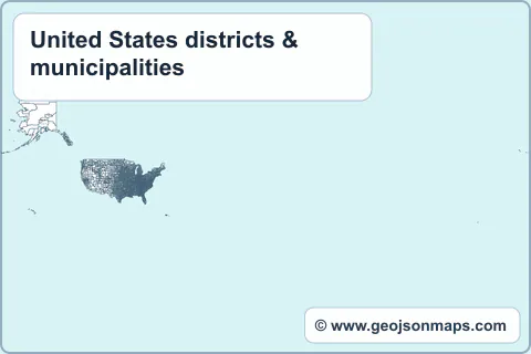 Preview of United States districts & municipalities map