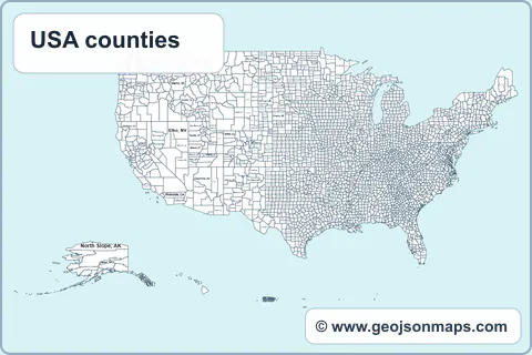 Preview of USA counties map