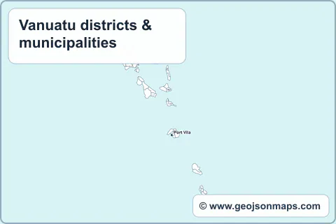 Preview of Vanuatu districts & municipalities map