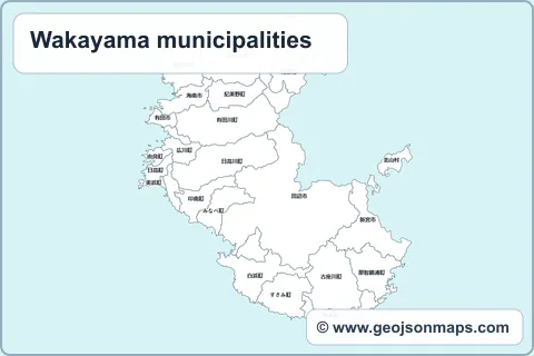 Preview of Wakayama municipalities map