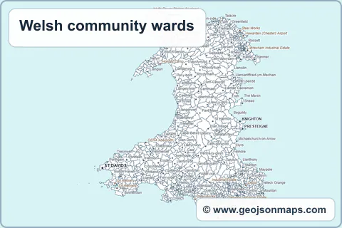Preview of Welsh community wards map