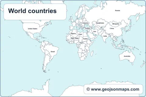 Preview of World countries map