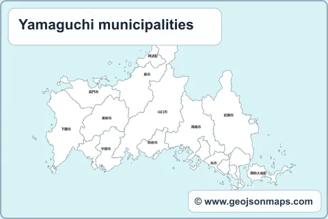 Preview of Yamaguchi municipalities map