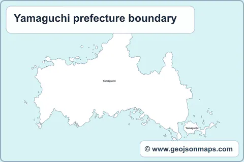 Preview of Yamaguchi prefecture boundary map