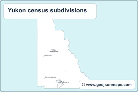 Preview of Yukon census subdivisions map