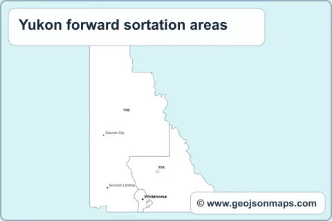 Preview of Yukon forward sortation areas map